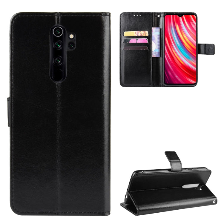 For Xiaomi Redmi Note 8 Pro Retro Crazy Horse Texture Horizontal Flip Leather Case with Holder & Card Slots & Photo Frame