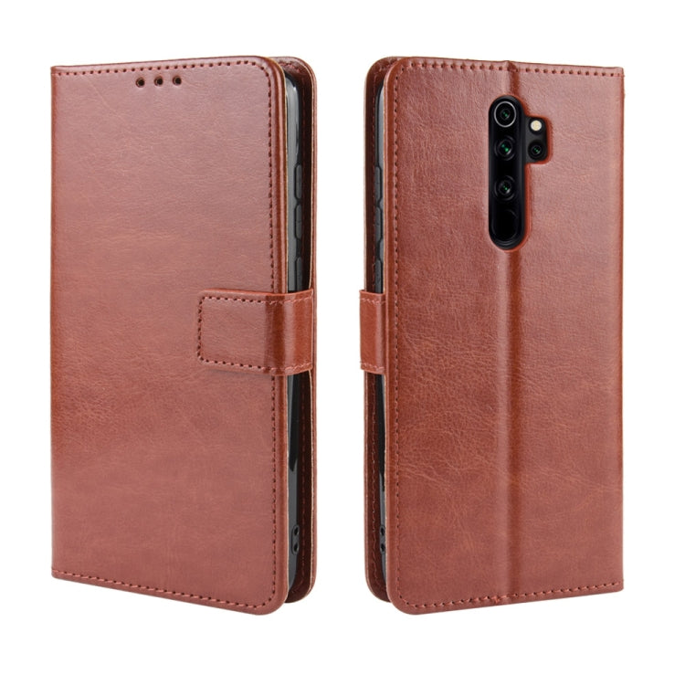 For Xiaomi Redmi Note 8 Pro Retro Crazy Horse Texture Horizontal Flip Leather Case with Holder & Card Slots & Photo Frame