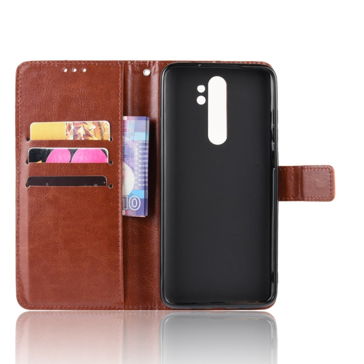 For Xiaomi Redmi Note 8 Pro Retro Crazy Horse Texture Horizontal Flip Leather Case with Holder & Card Slots & Photo Frame