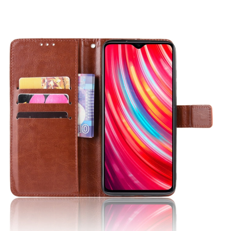 For Xiaomi Redmi Note 8 Pro Retro Crazy Horse Texture Horizontal Flip Leather Case with Holder & Card Slots & Photo Frame