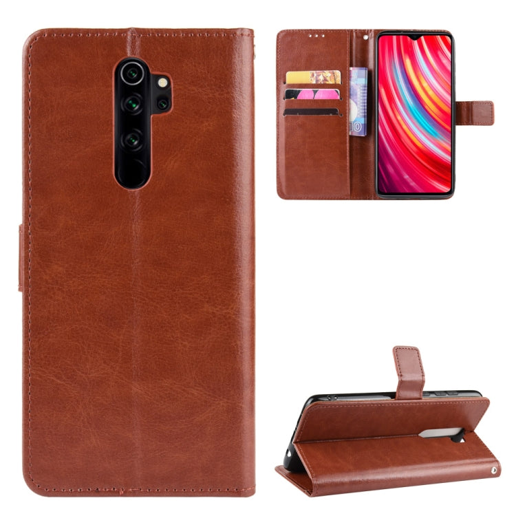 For Xiaomi Redmi Note 8 Pro Retro Crazy Horse Texture Horizontal Flip Leather Case with Holder & Card Slots & Photo Frame