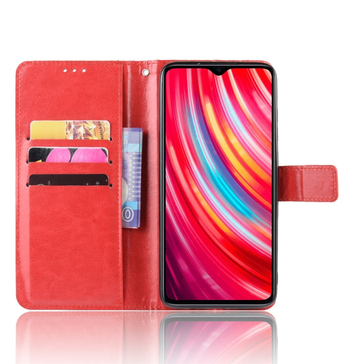 For Xiaomi Redmi Note 8 Pro Retro Crazy Horse Texture Horizontal Flip Leather Case with Holder & Card Slots & Photo Frame