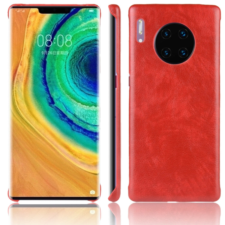For Huawei Mate 30 Pro Shockproof Litchi Texture PC + PU Case