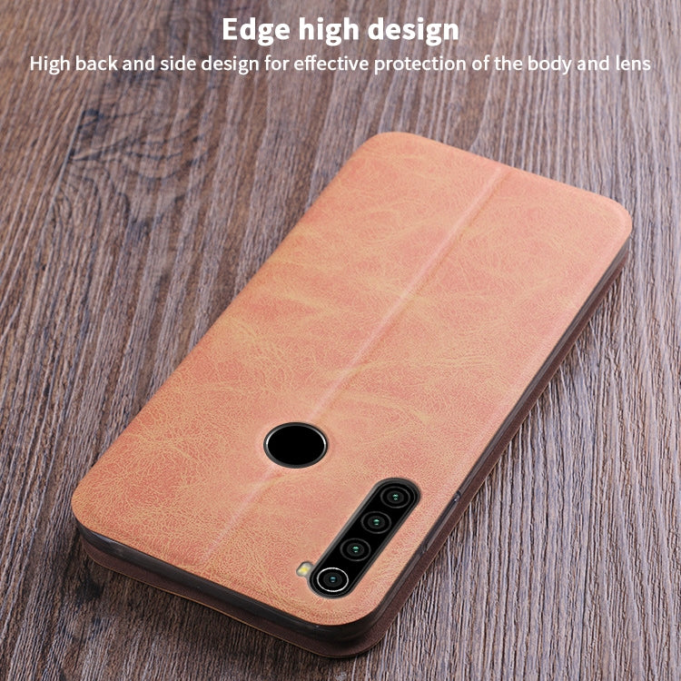 For Xiaomi RedMi Note 8 MOFI Crazy Horse Texture Horizontal Flip Protective Leather Case