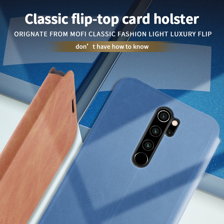 For Xiaomi RedMi Note 8 Pro MOFI Crazy Horse Texture Horizontal Flip Protective Leather Case