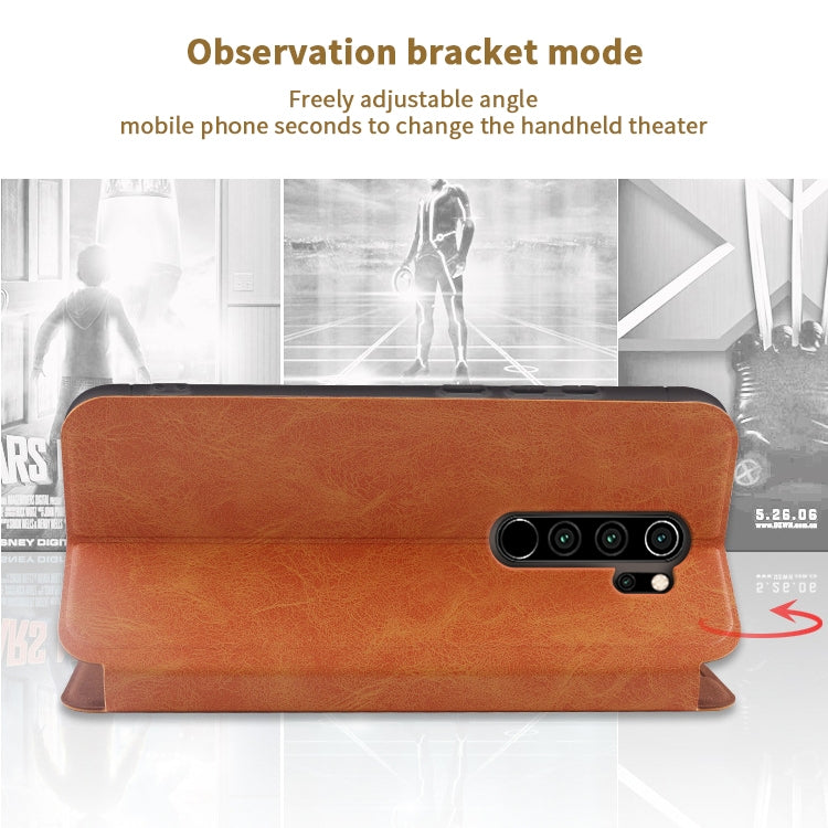 For Xiaomi RedMi Note 8 Pro MOFI Crazy Horse Texture Horizontal Flip Protective Leather Case