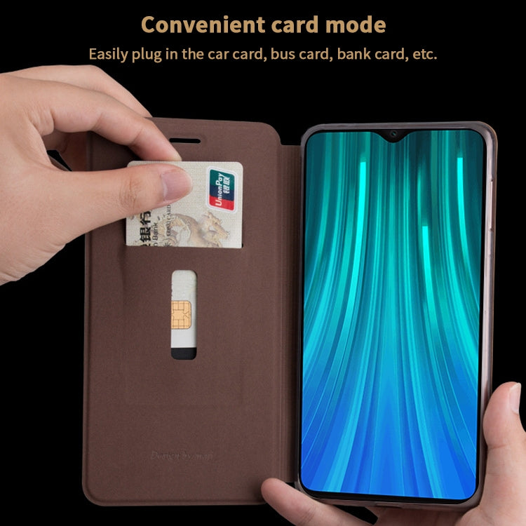 For Xiaomi RedMi Note 8 Pro MOFI Crazy Horse Texture Horizontal Flip Protective Leather Case