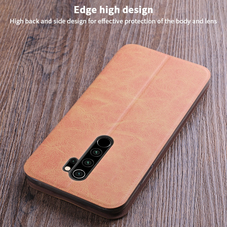 For Xiaomi RedMi Note 8 Pro MOFI Crazy Horse Texture Horizontal Flip Protective Leather Case