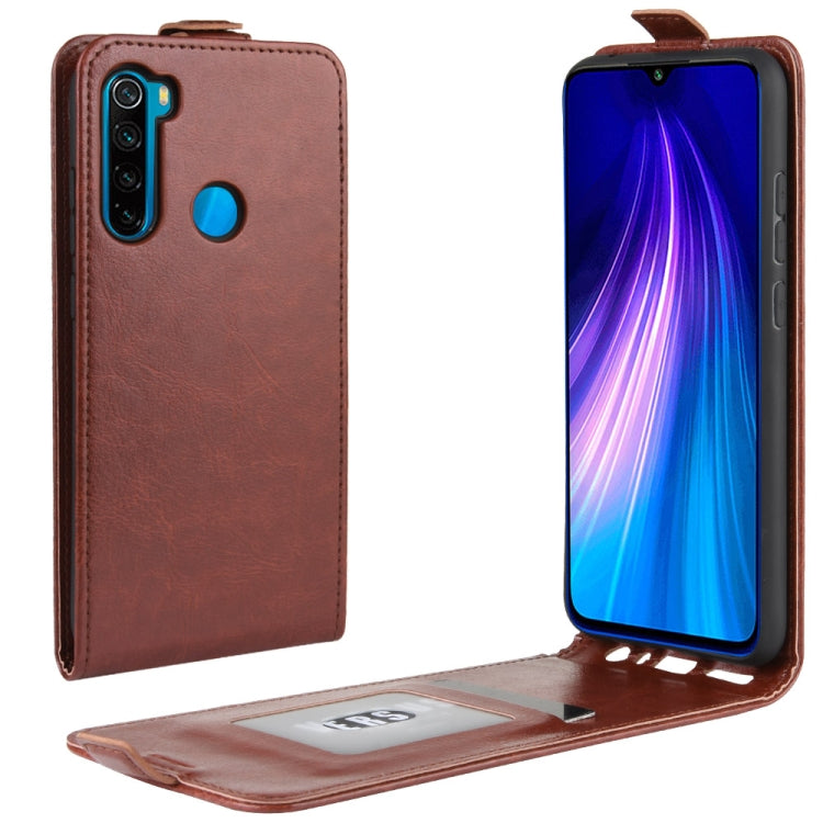 For Xiaomi Redmi Note 8 Crazy Horse Vertical Flip Leather Protective Case