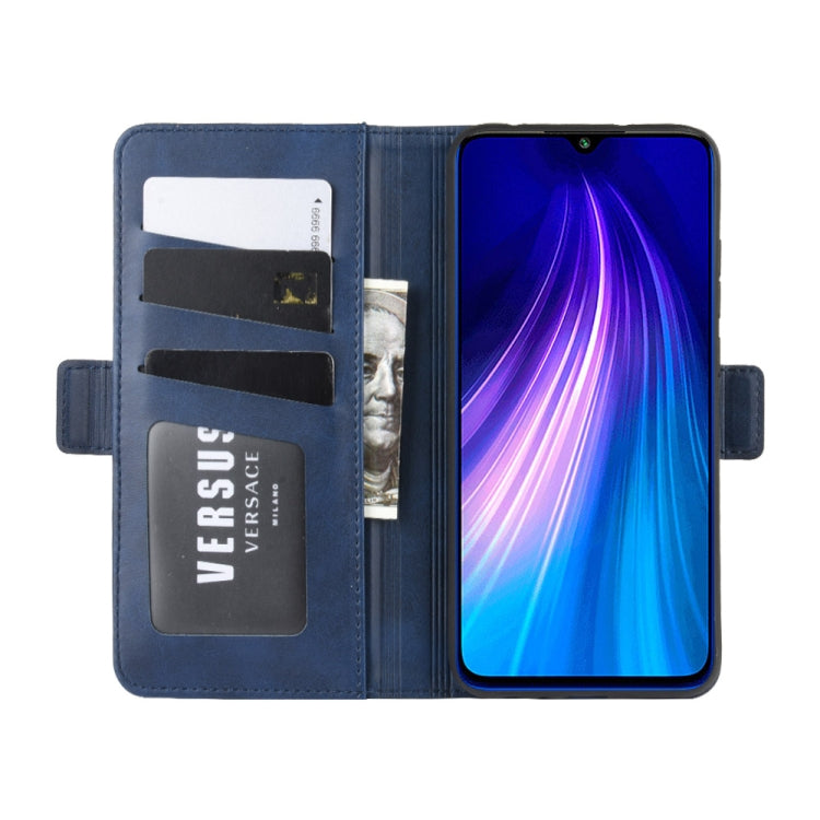 For Xiaomi Redmi Note 8 Dual-side Magnetic Buckle Horizontal Flip Leather Case with Holder & Card Slots & Wallet & Photo Frame