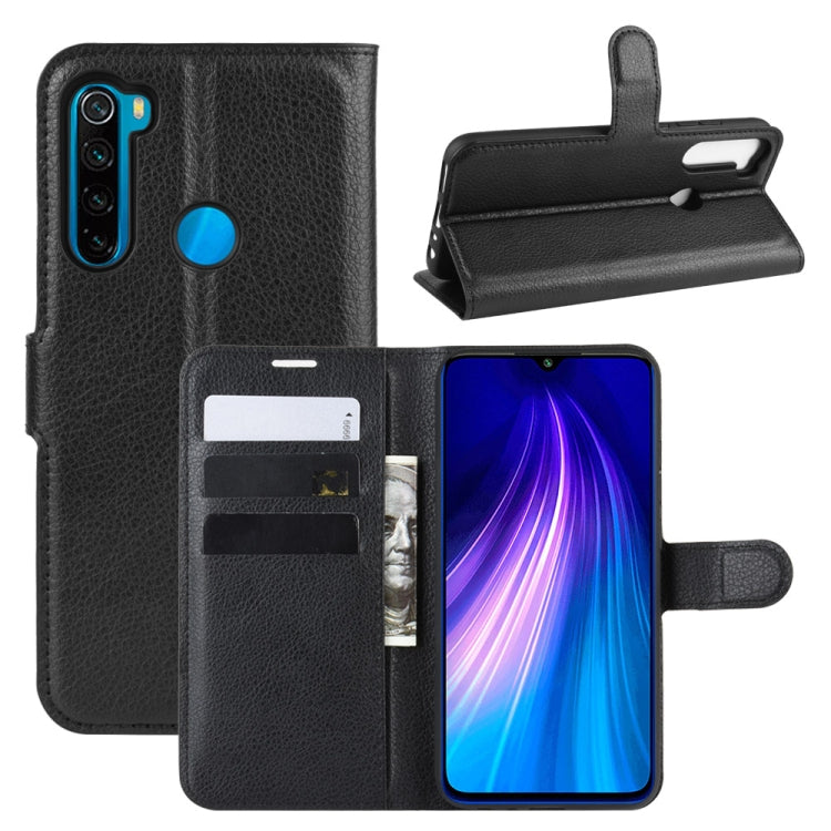 For Xiaomi Redmi Note 8 Litchi Texture Horizontal Flip Leather Case with Wallet & Holder & Card Slots