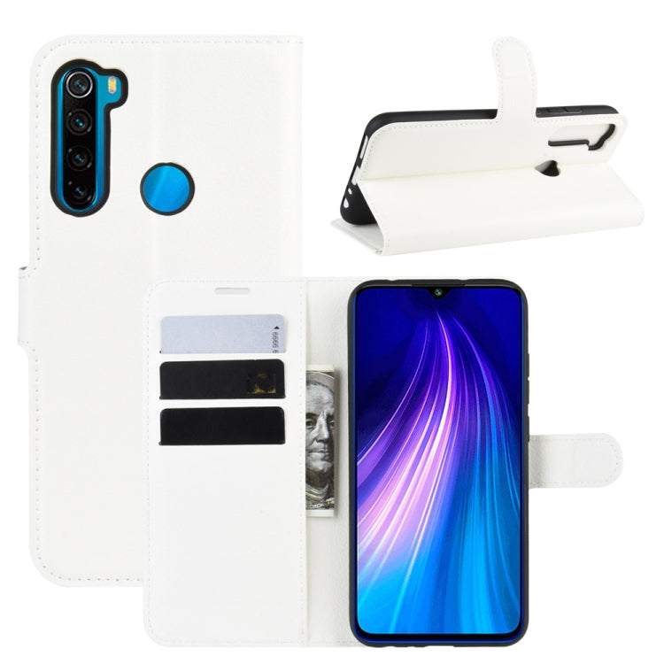 For Xiaomi Redmi Note 8 Litchi Texture Horizontal Flip Leather Case with Wallet & Holder & Card Slots