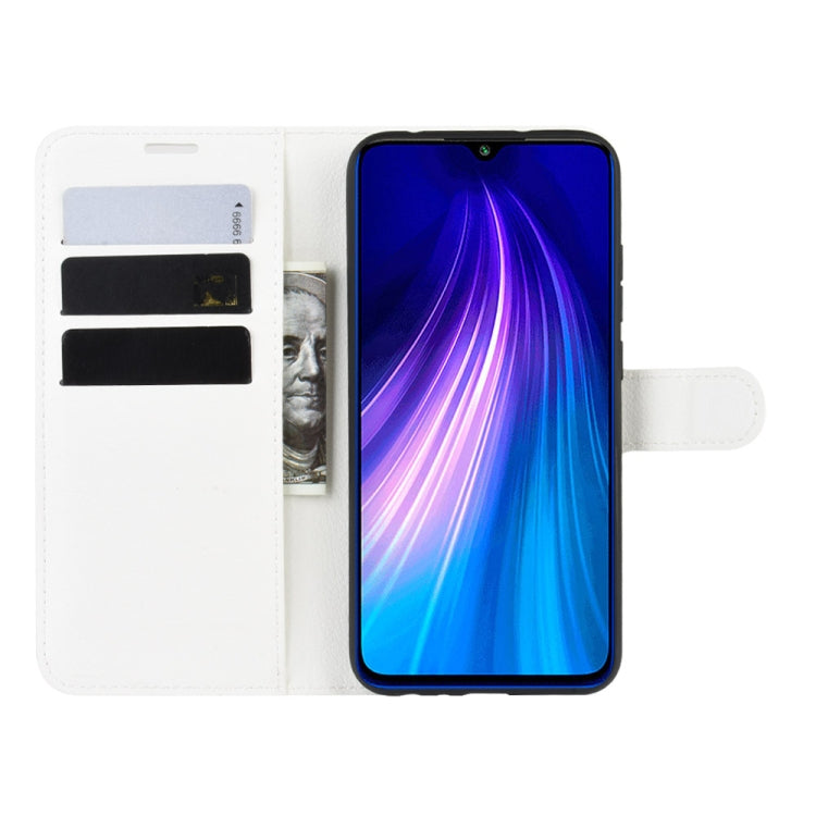 For Xiaomi Redmi Note 8 Litchi Texture Horizontal Flip Leather Case with Wallet & Holder & Card Slots