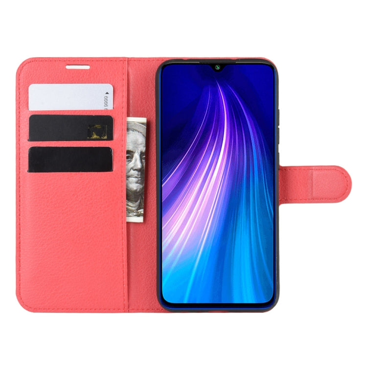 For Xiaomi Redmi Note 8 Litchi Texture Horizontal Flip Leather Case with Wallet & Holder & Card Slots