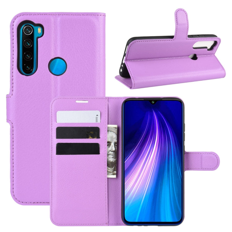 For Xiaomi Redmi Note 8 Litchi Texture Horizontal Flip Leather Case with Wallet & Holder & Card Slots