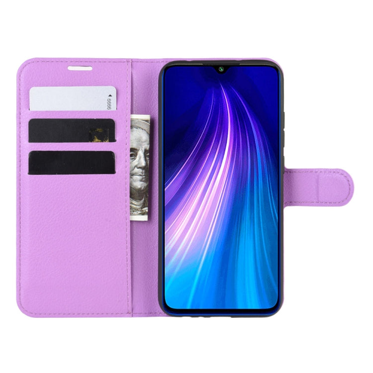 For Xiaomi Redmi Note 8 Litchi Texture Horizontal Flip Leather Case with Wallet & Holder & Card Slots