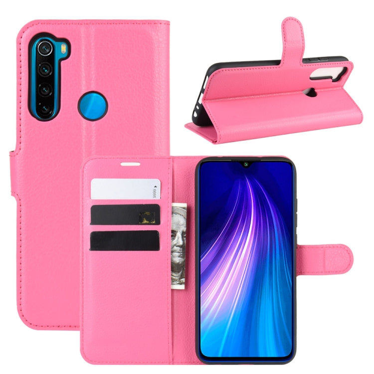 For Xiaomi Redmi Note 8 Litchi Texture Horizontal Flip Leather Case with Wallet & Holder & Card Slots