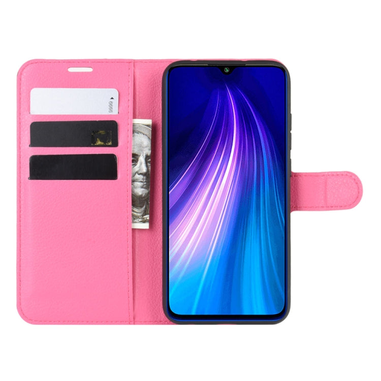 For Xiaomi Redmi Note 8 Litchi Texture Horizontal Flip Leather Case with Wallet & Holder & Card Slots
