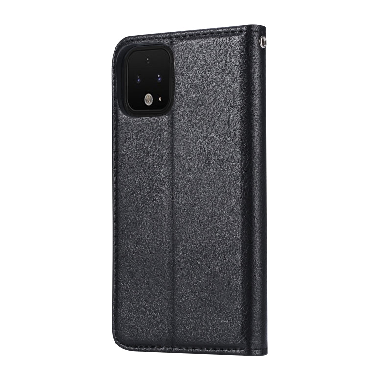 For Google Pixel 4 XL Knead Skin Texture Horizontal Flip Leather Case with Photo Frame & Holder & Card Slots & Wallet