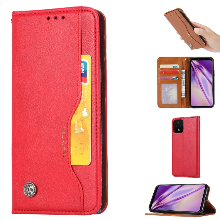 For Google Pixel 4 XL Knead Skin Texture Horizontal Flip Leather Case with Photo Frame & Holder & Card Slots & Wallet