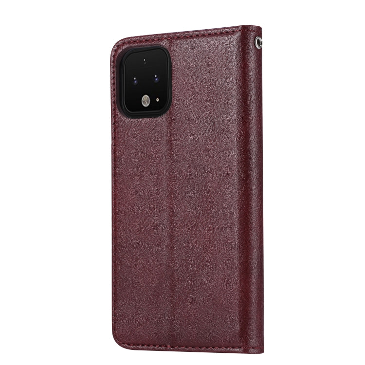 For Google Pixel 4 XL Knead Skin Texture Horizontal Flip Leather Case with Photo Frame & Holder & Card Slots & Wallet