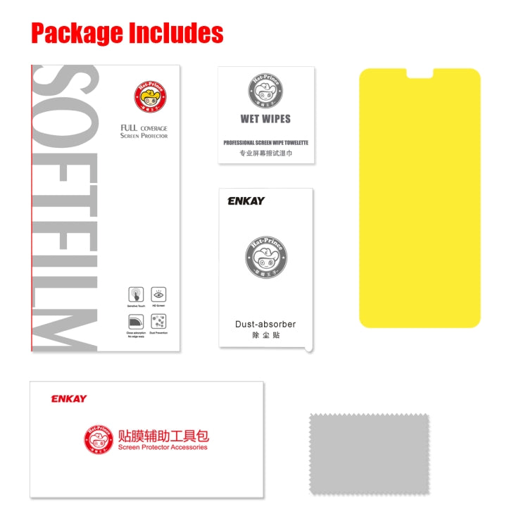 For HUAWEI Mate 30 ENKAY Hat-Prince 0.1mm 3D Full Screen Protector Explosion-proof Hydrogel Film