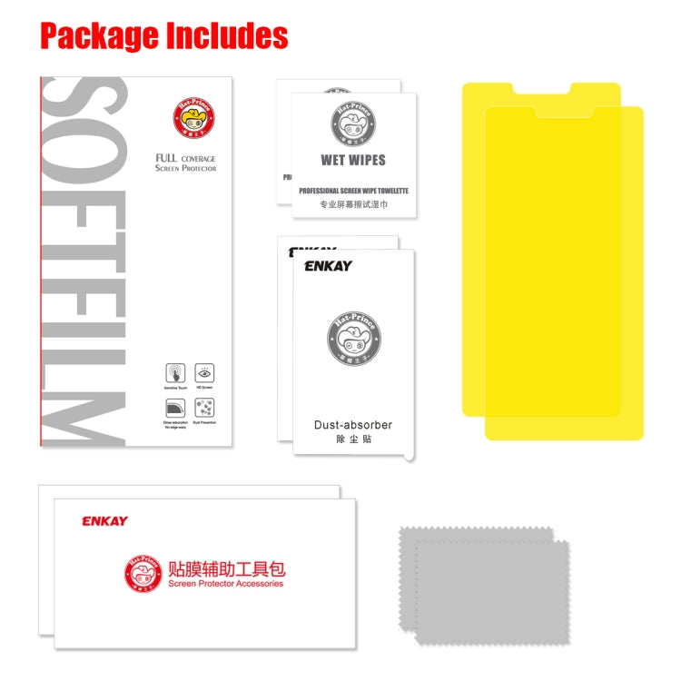 For Huawei Mate 30 Pro 2 PCS ENKAY Hat-Prince 0.1mm 3D Full Screen Protector Explosion-proof Hydrogel Film