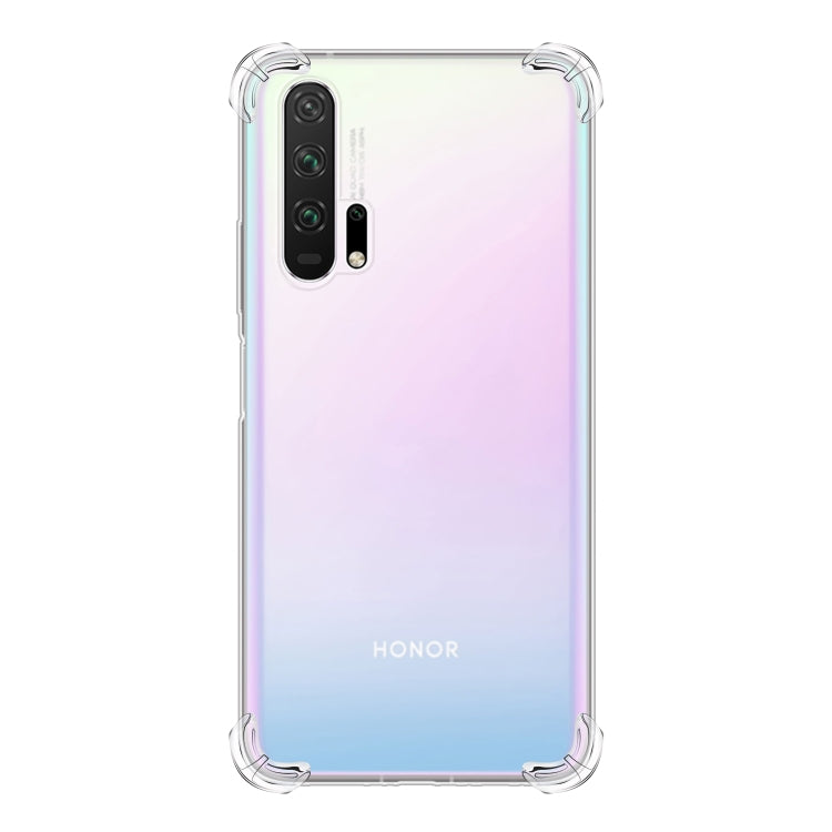 For Huawei Honor 20 Four-Corner Anti-Drop Ultra-Thin Transparent TPU Phone Case(Transparent)