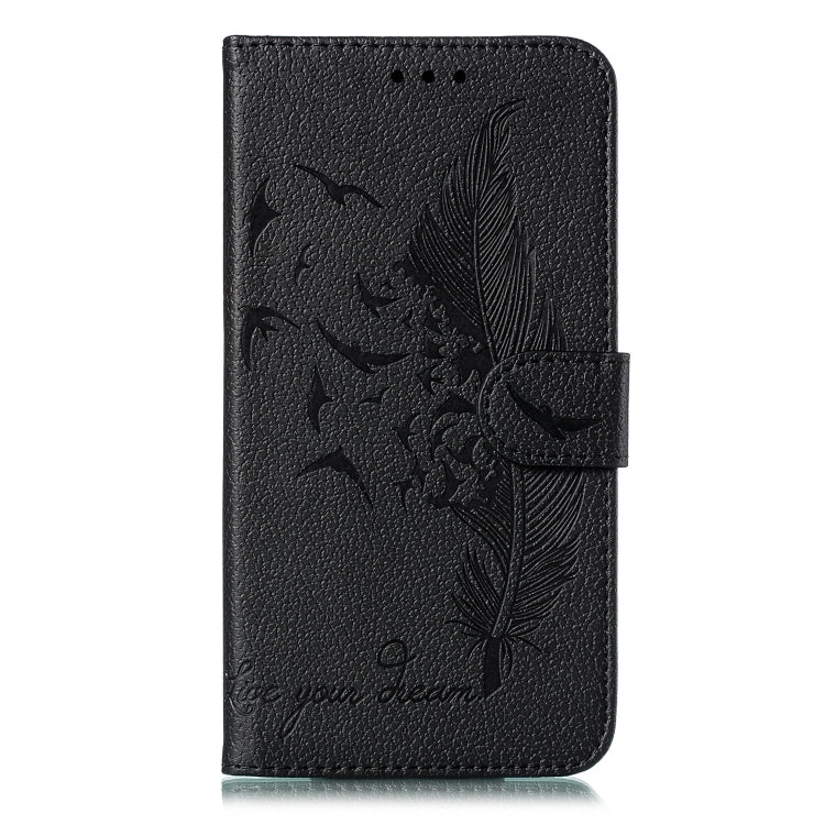 Feather Pattern Litchi Texture Horizontal Flip Leather Case with Wallet & Holder & Card Slots For Huawei Mate 30
