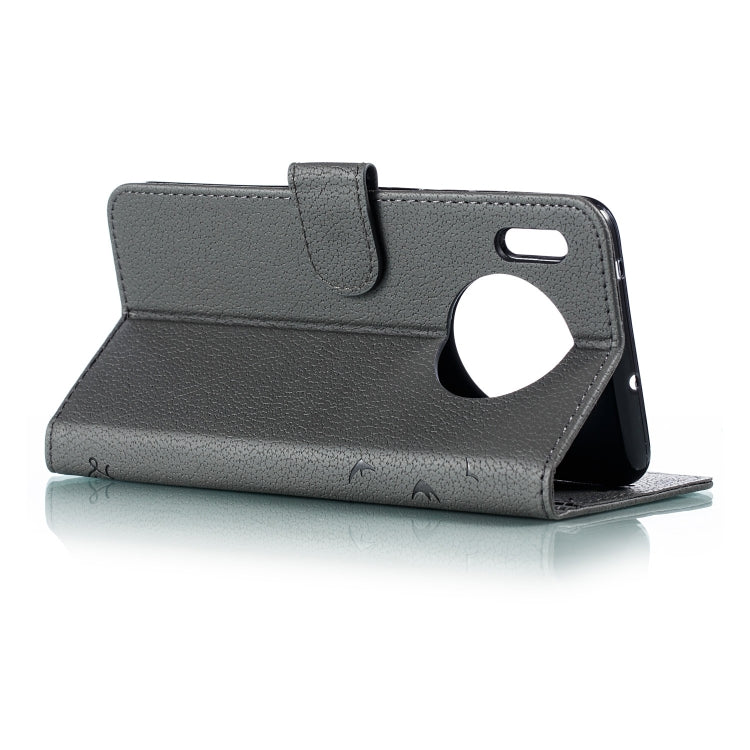 Feather Pattern Litchi Texture Horizontal Flip Leather Case with Wallet & Holder & Card Slots For Huawei Mate 30