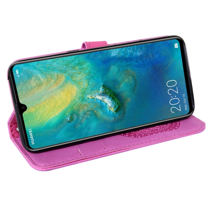 For Huawei Mate 20 Pressed Printing Pattern Horizontal Flip PU Leather Case with Holder & Card Slots & Wallet & & Lanyard