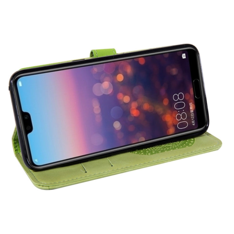 For Huawei P20 Pressed Printing Pattern Horizontal Flip PU Leather Case with Holder & Card Slots & Wallet & & Lanyard