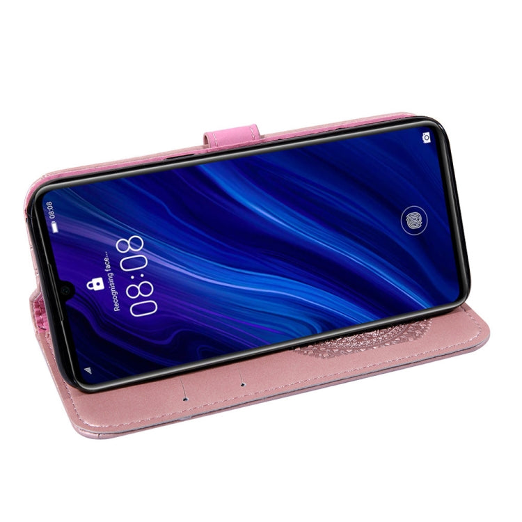 For Huawei P30 Lite Pressed Printing Pattern Horizontal Flip PU Leather Case with Holder & Card Slots & Wallet & & Lanyard