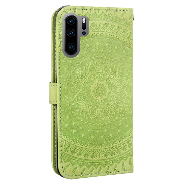 For Huawei P30 Pro Pressed Printing Pattern Horizontal Flip PU Leather Case with Holder & Card Slots & Wallet & & Lanyard