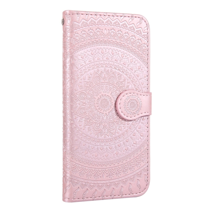 For Huawei Y6 2018 Pressed Printing Pattern Horizontal Flip PU Leather Case with Holder & Card Slots & Wallet & & Lanyard