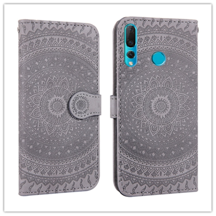 For Huawei Enjoy 9s Pressed Printing Pattern Horizontal Flip PU Leather Case with Holder & Card Slots & Wallet & & Lanyard