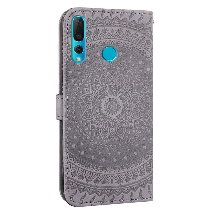 For Huawei Enjoy 9s Pressed Printing Pattern Horizontal Flip PU Leather Case with Holder & Card Slots & Wallet & & Lanyard