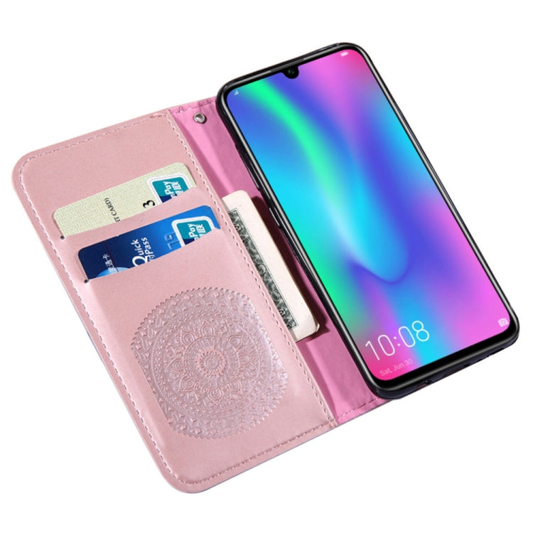 For Huawei Enjoy 9s Pressed Printing Pattern Horizontal Flip PU Leather Case with Holder & Card Slots & Wallet & & Lanyard