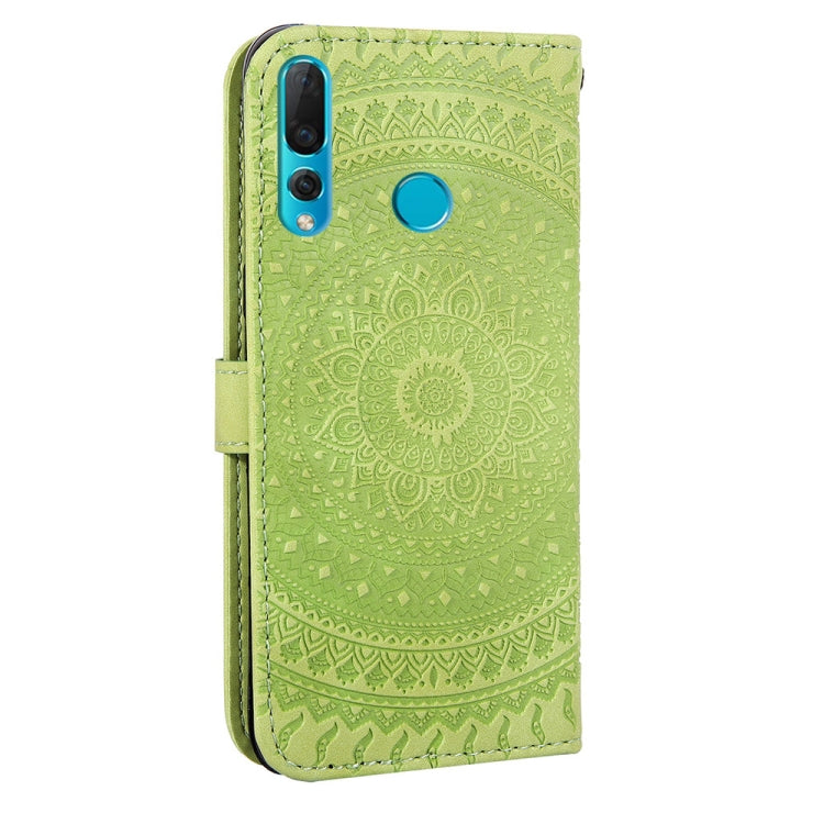 For Huawei Enjoy 9s Pressed Printing Pattern Horizontal Flip PU Leather Case with Holder & Card Slots & Wallet & & Lanyard