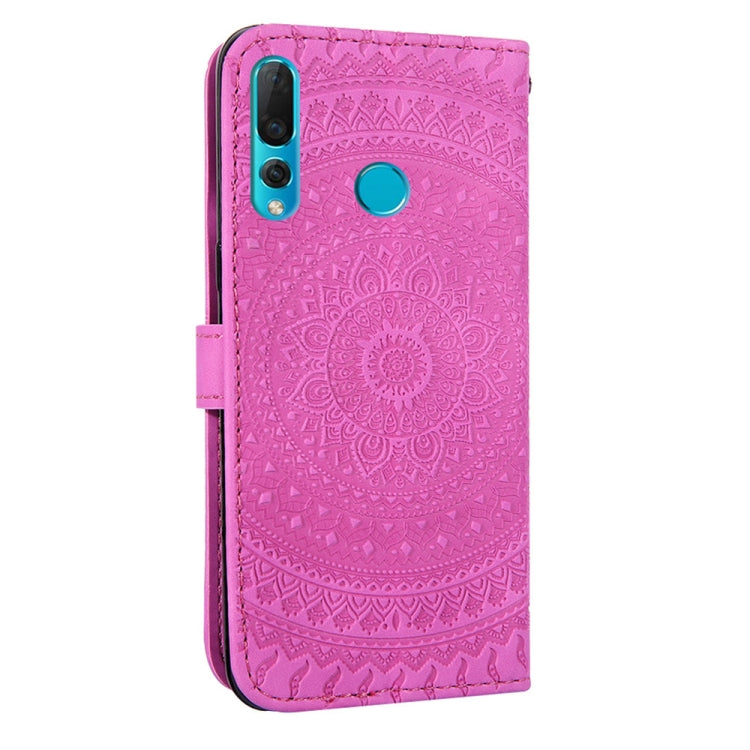 For Huawei Enjoy 9s Pressed Printing Pattern Horizontal Flip PU Leather Case with Holder & Card Slots & Wallet & & Lanyard