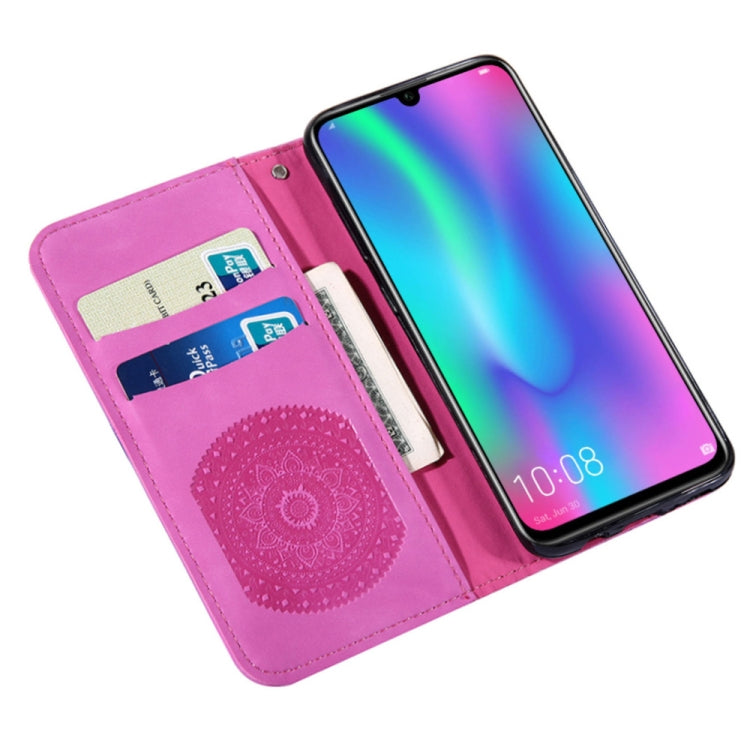 For Huawei Enjoy 9s Pressed Printing Pattern Horizontal Flip PU Leather Case with Holder & Card Slots & Wallet & & Lanyard