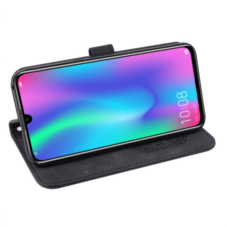 For Huawei Enjoy 9s Pressed Printing Pattern Horizontal Flip PU Leather Case with Holder & Card Slots & Wallet & & Lanyard