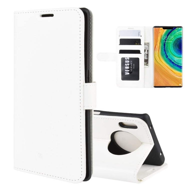 For Huawei Mate 30 Pro R64 Texture Single Fold Horizontal Flip Leather Case with Holder & Card Slots & Wallet