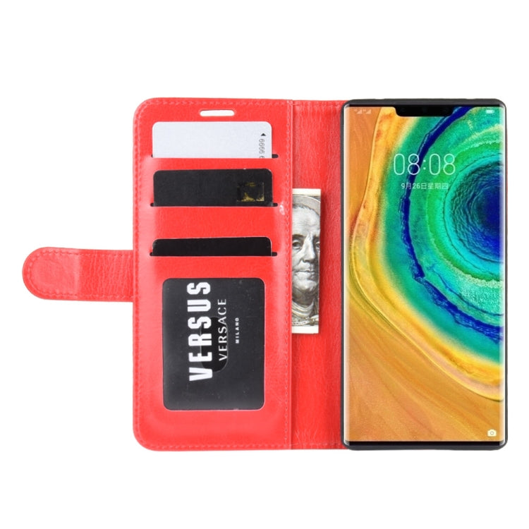 For Huawei Mate 30 Pro R64 Texture Single Fold Horizontal Flip Leather Case with Holder & Card Slots & Wallet