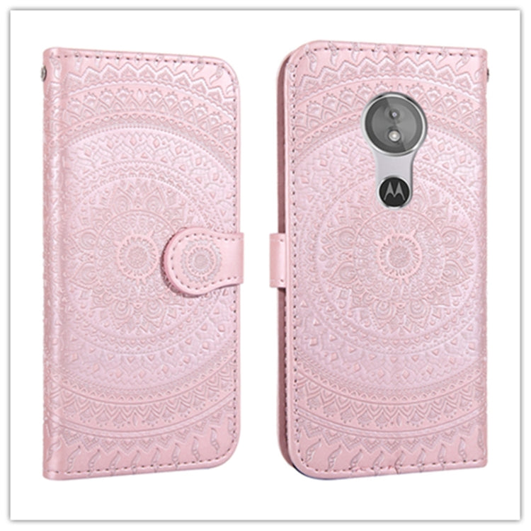 For Sony Xperia L2 Pressed Printing Pattern Horizontal Flip PU Leather Case with Holder & Card Slots & Wallet & & Lanyard