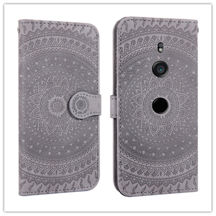 For Sony Xperia XZ3 Pressed Printing Pattern Horizontal Flip PU Leather Case with Holder & Card Slots & Wallet & & Lanyard