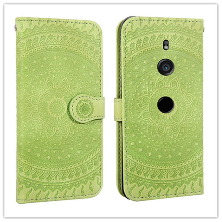 For Sony Xperia XZ3 Pressed Printing Pattern Horizontal Flip PU Leather Case with Holder & Card Slots & Wallet & & Lanyard