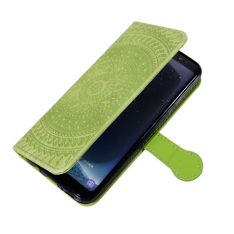 For Sony Xperia XZ3 Pressed Printing Pattern Horizontal Flip PU Leather Case with Holder & Card Slots & Wallet & & Lanyard