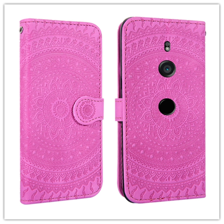 For Sony Xperia XZ3 Pressed Printing Pattern Horizontal Flip PU Leather Case with Holder & Card Slots & Wallet & & Lanyard