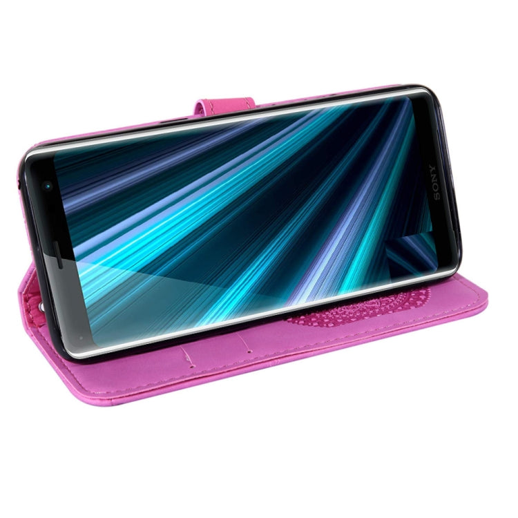 For Sony Xperia XZ3 Pressed Printing Pattern Horizontal Flip PU Leather Case with Holder & Card Slots & Wallet & & Lanyard